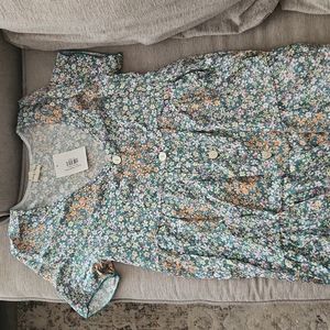 Boutique floral, button up dress